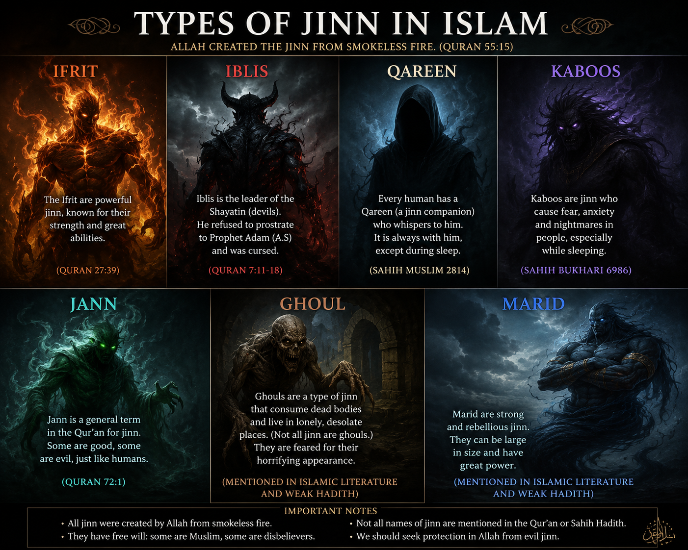 What Are the Main Types of Jinn?