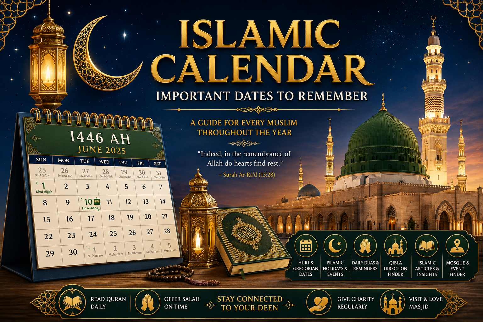 Islamic Calendar Noor After Dark