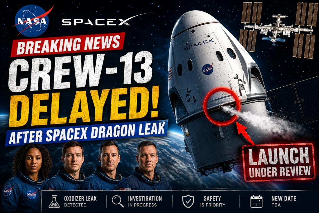 NASA Delays Crew-13 After SpaceX Dragon Leak — What Happened?