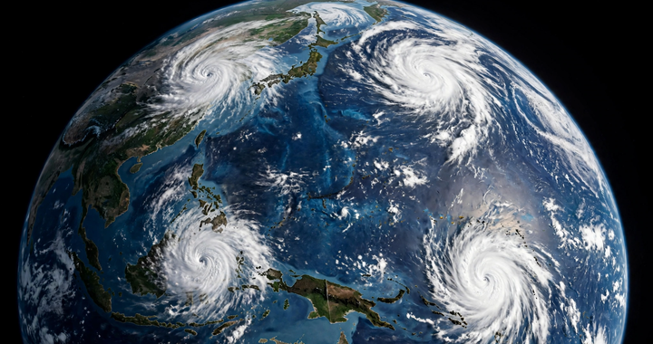 Four Typhoons at Once: The Extraordinary Satellite Image of November 2024
